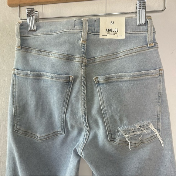 Agolde NEW Sophie High Rise Crop Jeans in Parallel 23 NWT - Picture 6 of 9